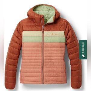 Cotopaxi Hooded Fuego Down Jacket — Faded Brick/Clay — Women’s XL